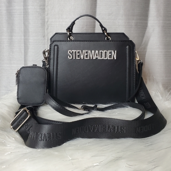 Steve Madden Bags Steve Madden Black Rhinestone Bevelyn Crossbody